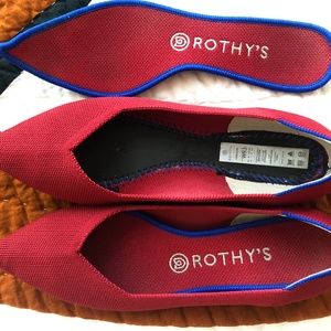 Brand New Red Point Rothy's 9.5 (fit like a 9)